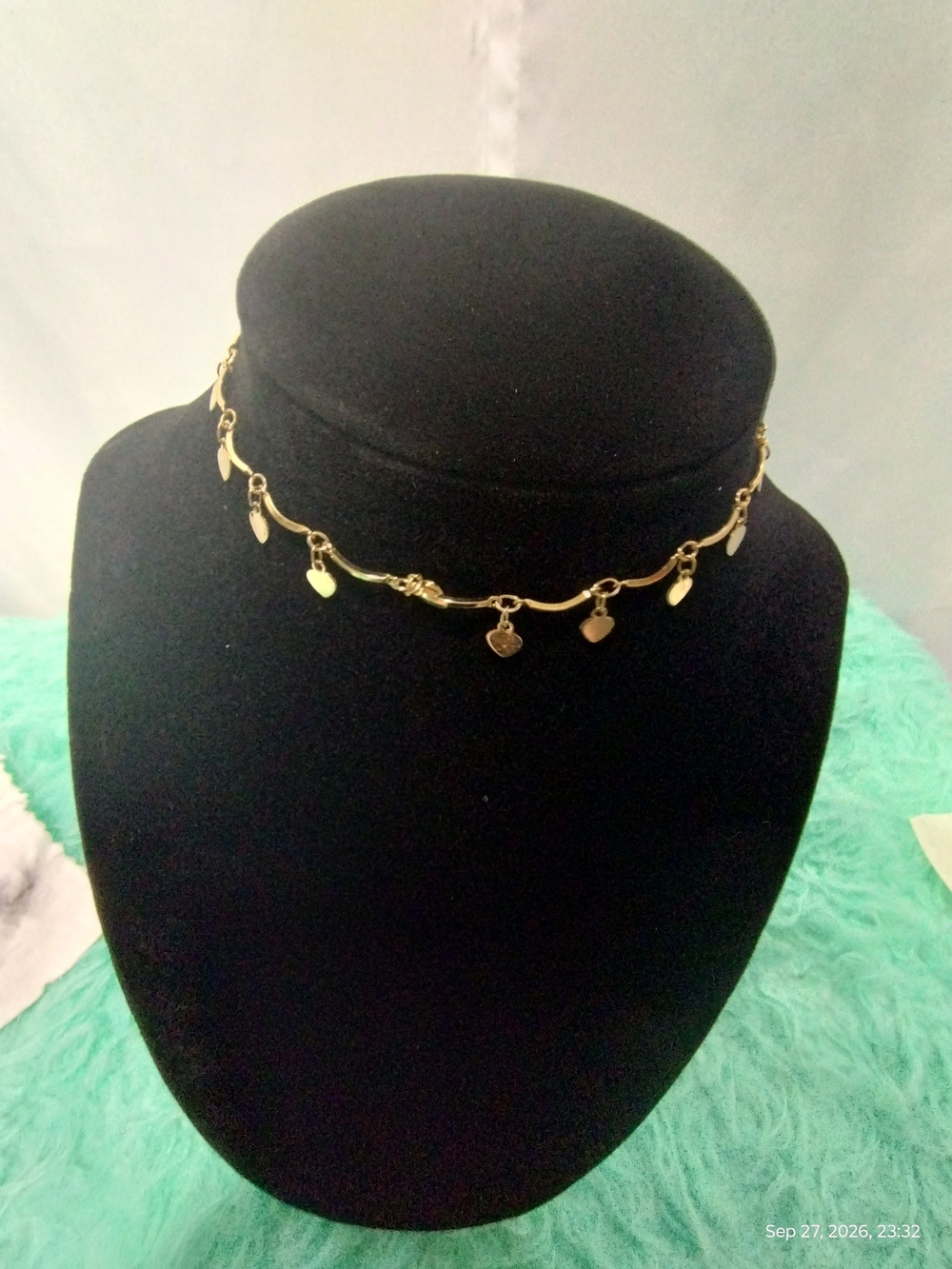 Gold Heart Charm Bracelet-Women Jewelry